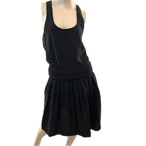 Nation LTD- Classic Black Tank Midi Sahar Dress- S